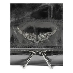 Rock Metallic Leather Clutch
