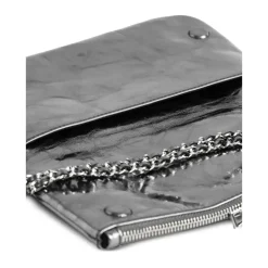Rock Metallic Leather Clutch