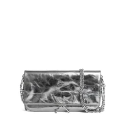 Rock Metallic Leather Clutch