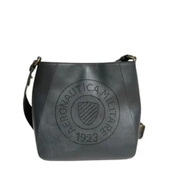 Sac bandoulière en cuir avec emblème