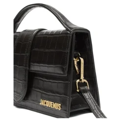 Sac à bandoulière en cuir effet crocodile