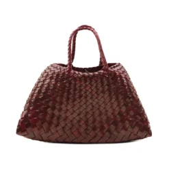 Sac à bandoulière en cuir rouge