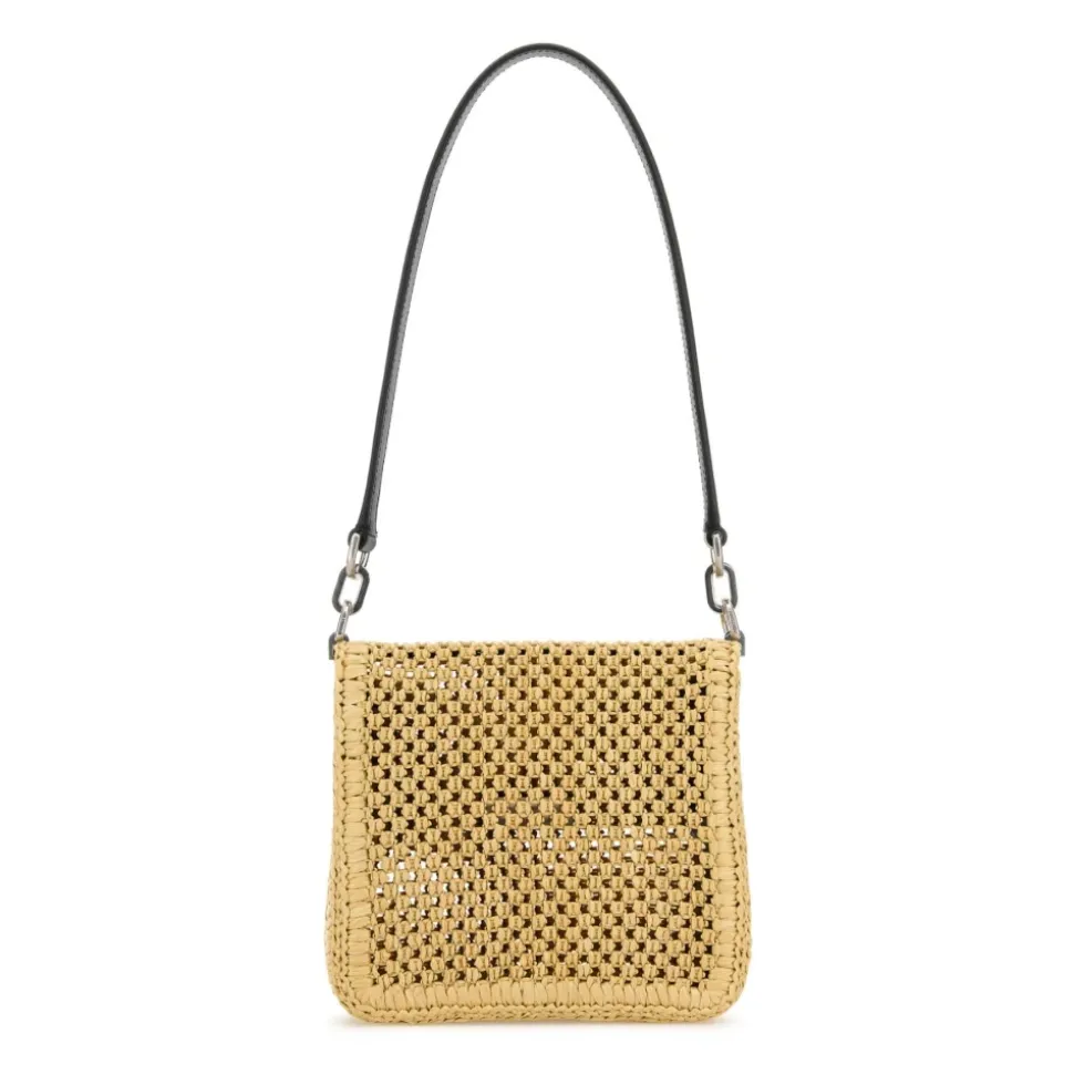 Sac bandoulière en raphia