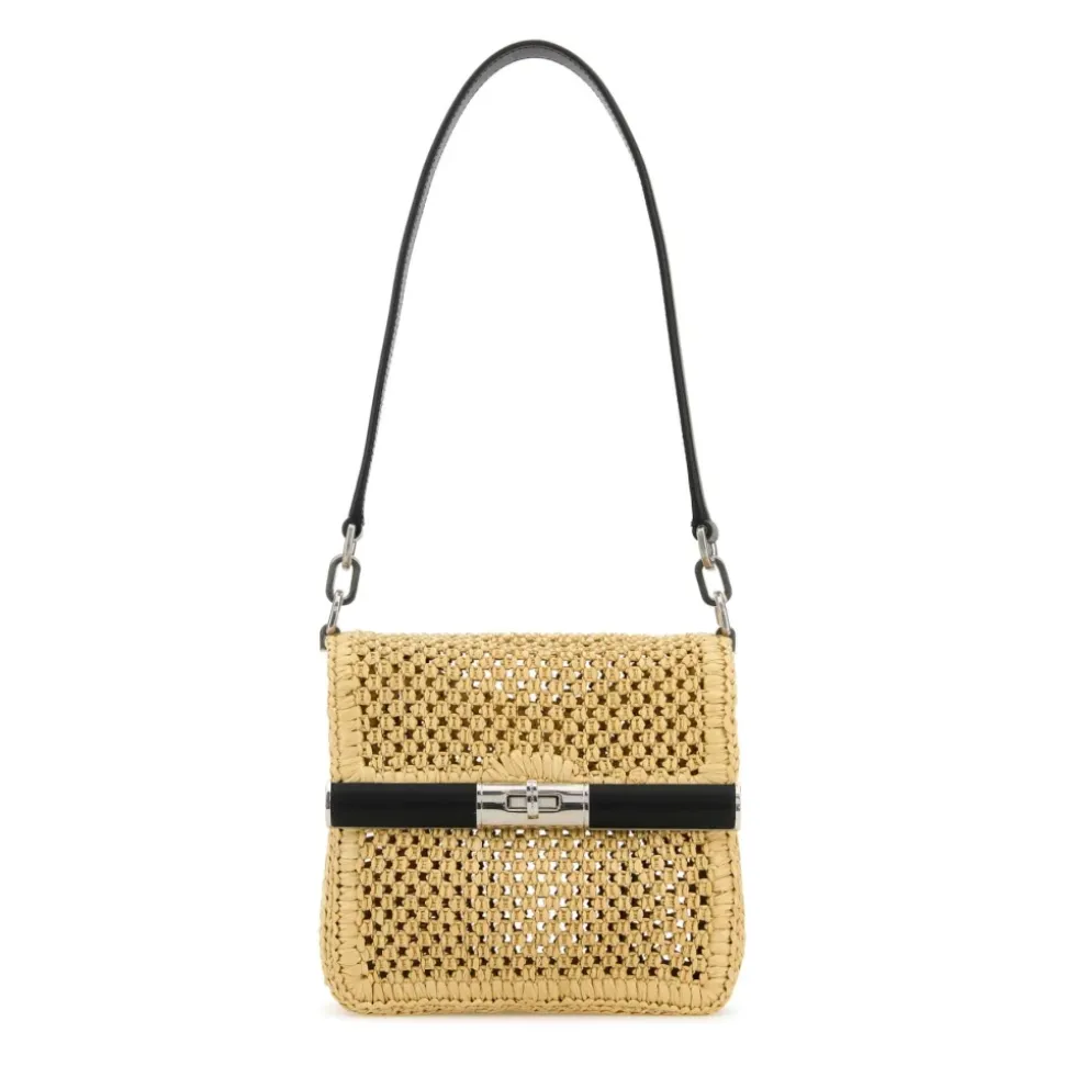Sac bandoulière en raphia