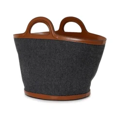 Sac à bandoulière gris-marron