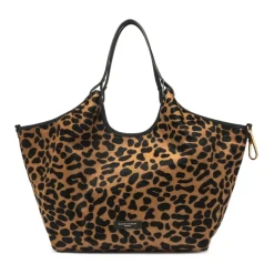 Sac bandoulière imprimé léopard