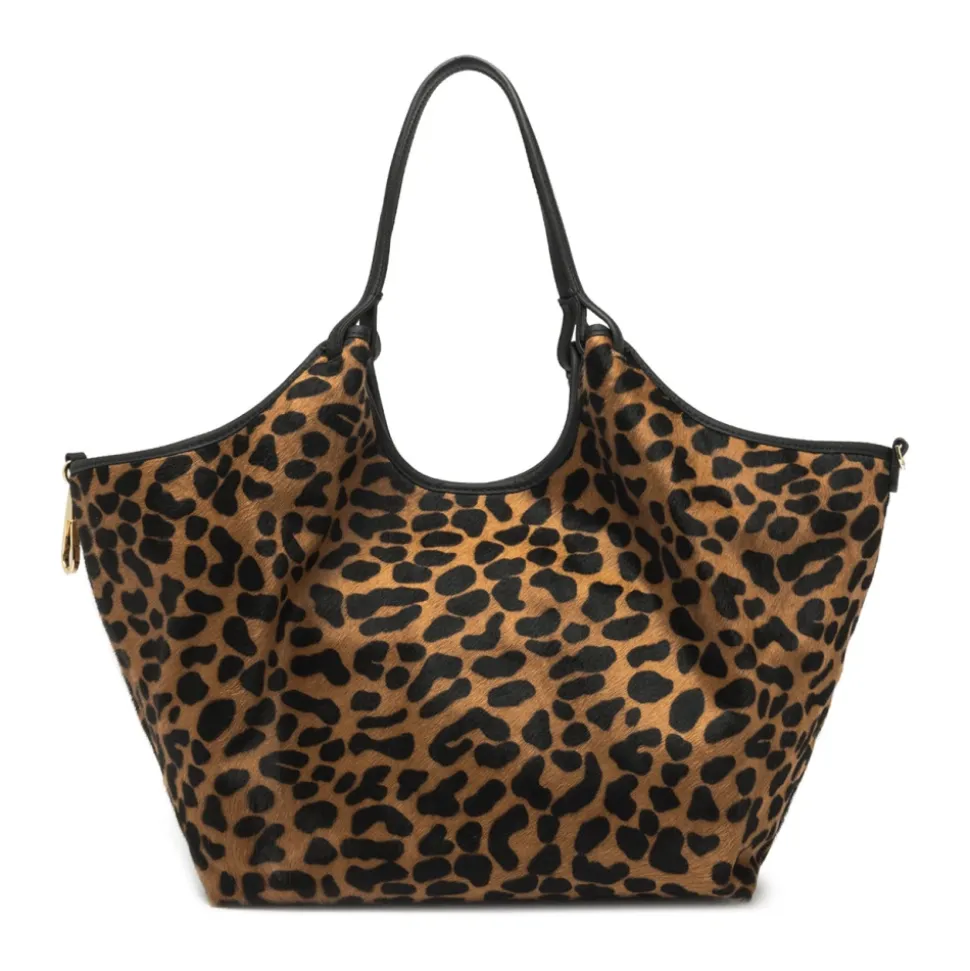 Sac bandoulière imprimé léopard