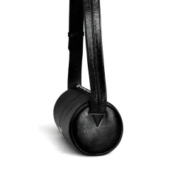 Sac Bandoulière Noir avec Logo Plaque