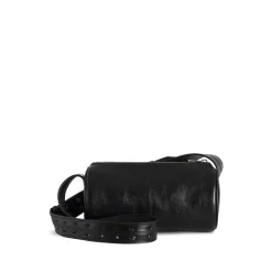 Sac Bandoulière Noir avec Logo Plaque
