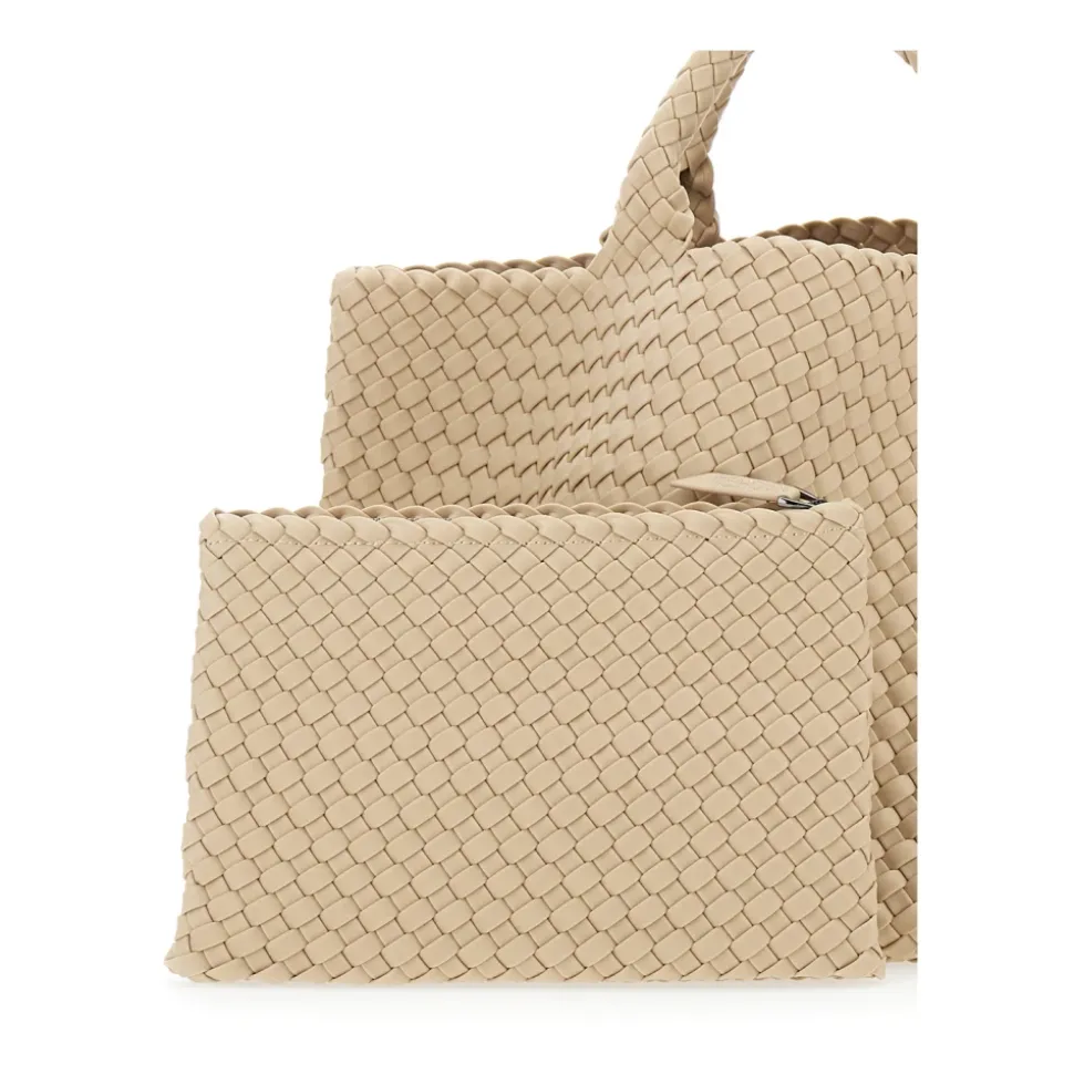 Sac Beige avec Design Tissé Femme