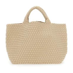Sac Beige avec Design Tissé Femme
