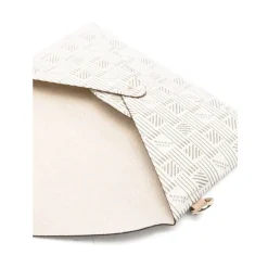Sac Beige en Toile avec Matériel Doré