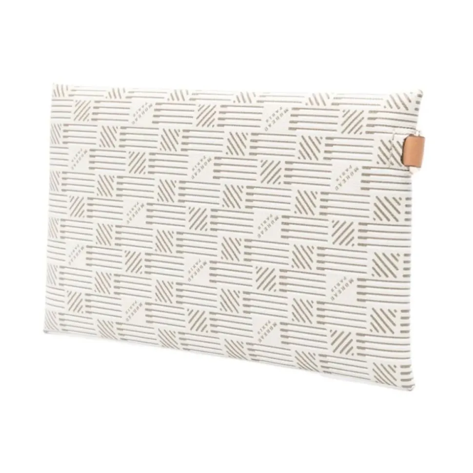Sac Beige en Toile avec Matériel Doré