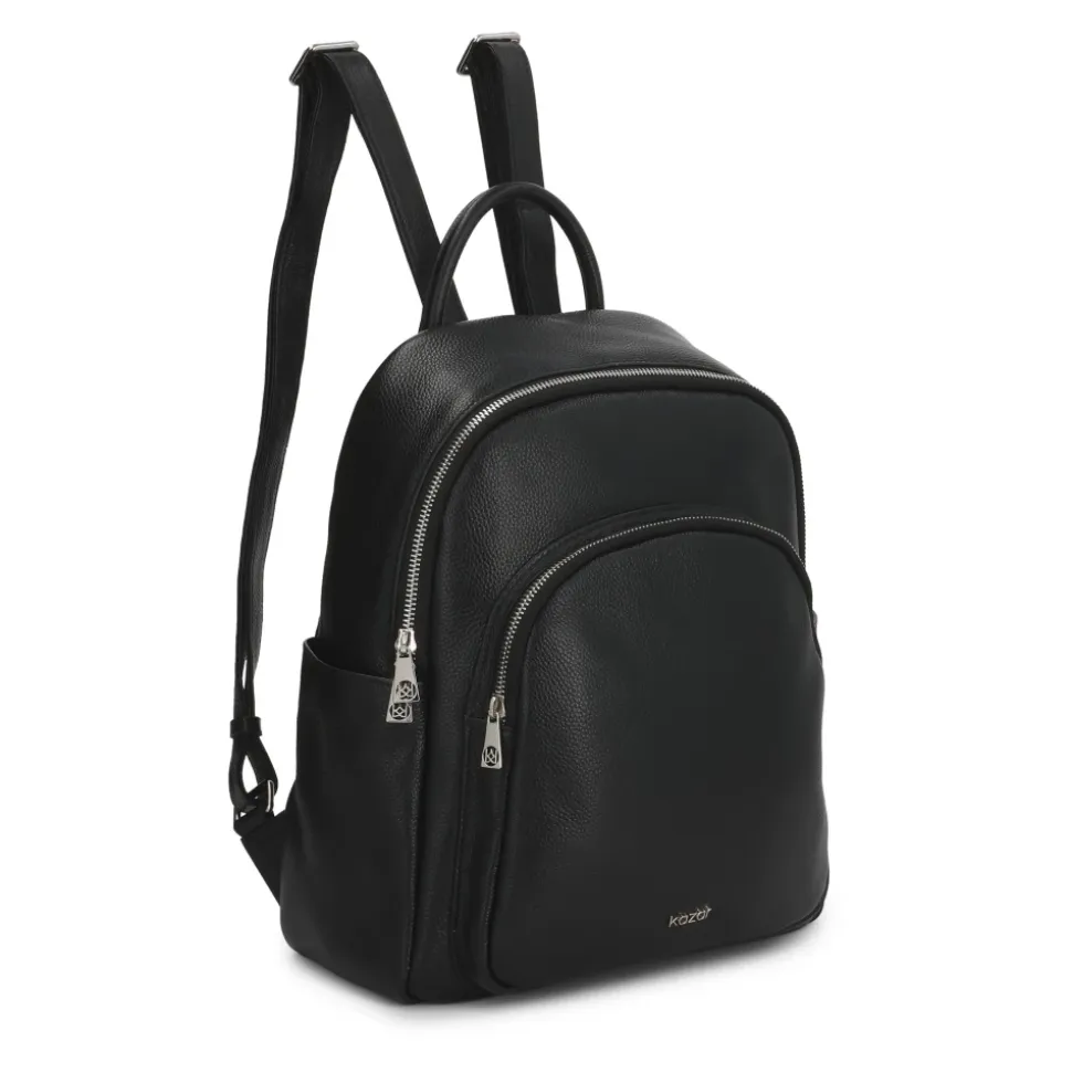 Sac à dos en cuir noir