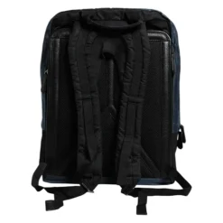 Sac à dos en nylon avec doublure léopard noir bleu
