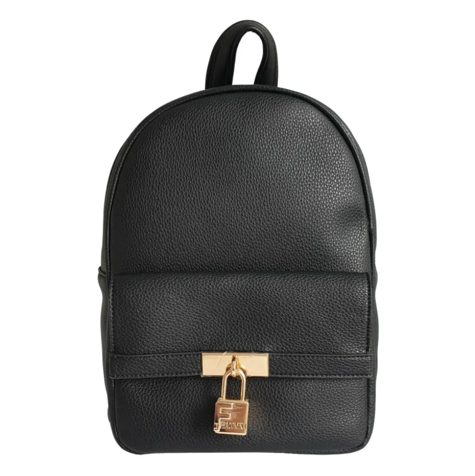Sac à Dos en Similicuir Noir Femme