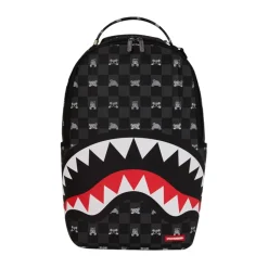 Sac à dos à motif vérifié avec personnage qui dépasse