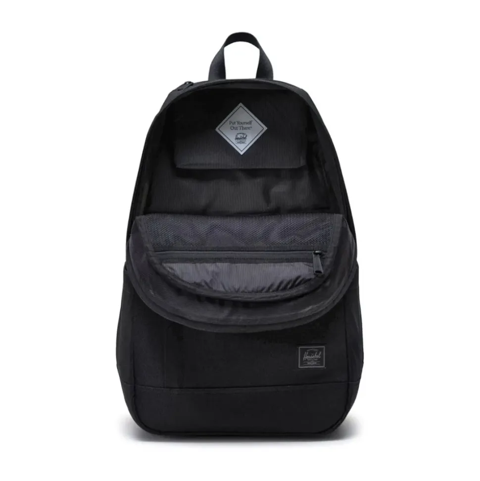 Sac à Dos Noir Tonal avec Poche pour Ordinateur Portable