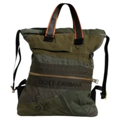 Sac à dos patchwork vert militaire