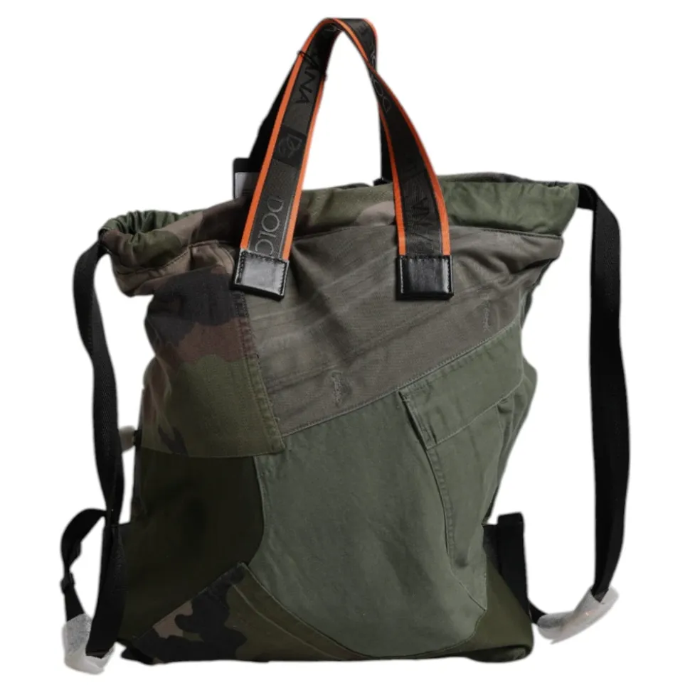 Sac à dos patchwork vert militaire
