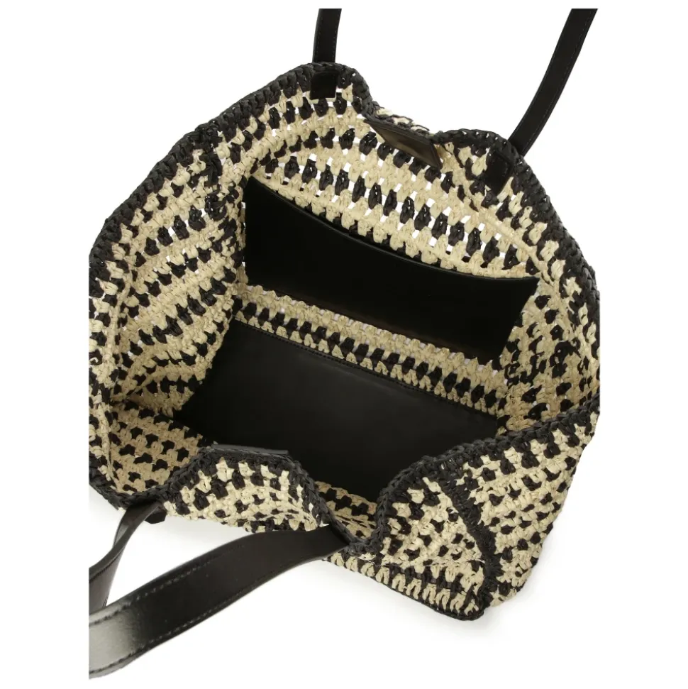 Sac d`épaule d`été en raphia