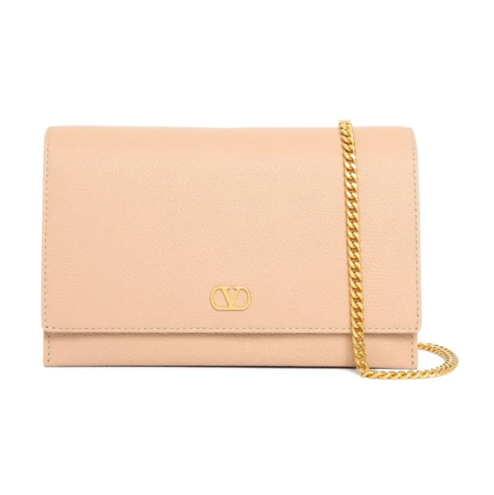 Sac en Cuir Beige avec Chaîne