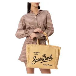 Sac en paille avec poignée