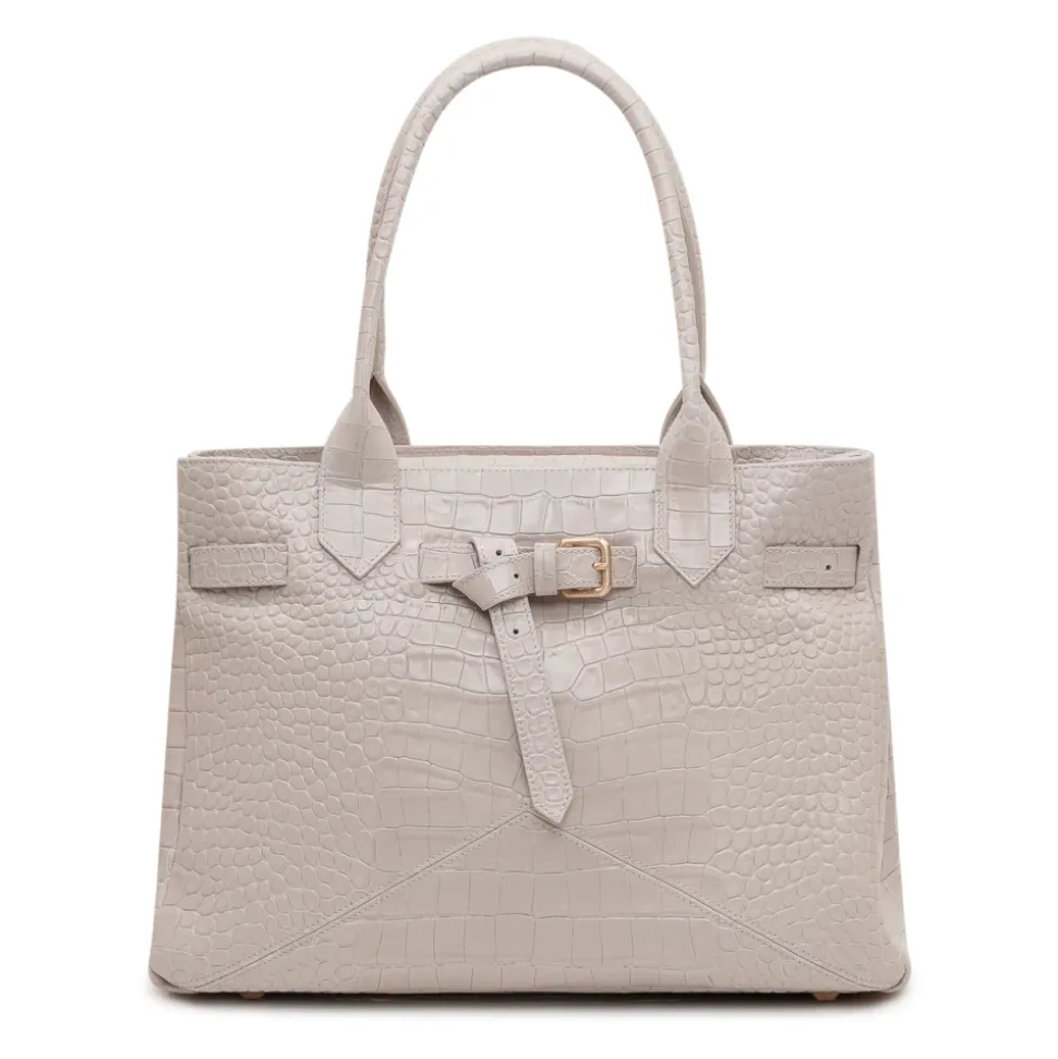 Sac fourre-tout en cuir effet croco