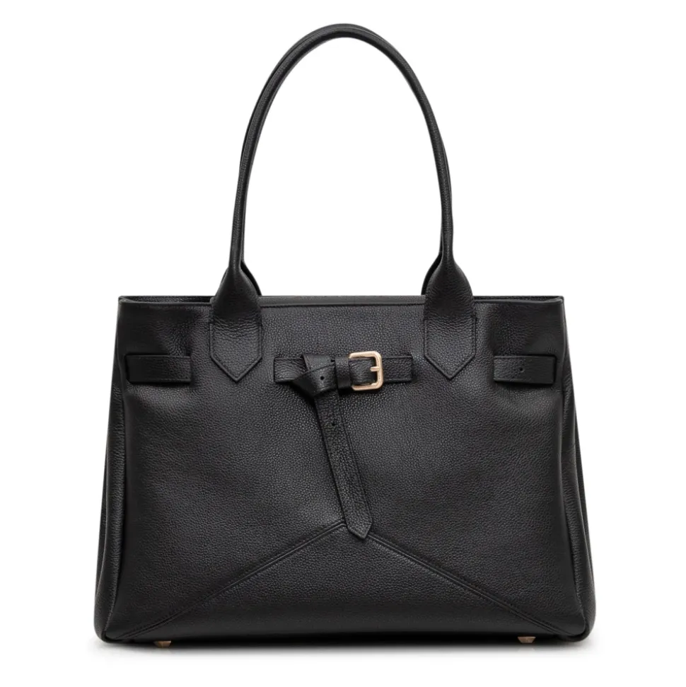 Sac fourre-tout en cuir grainé crocodile