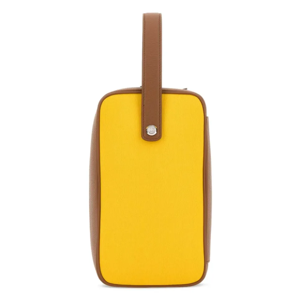 Sac à main Lock en toile et cuir de veau