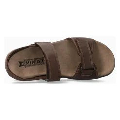 Sandale Homme en Cuir Marron Foncé