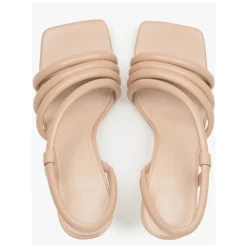 Sandales à Brides Beige à Talons