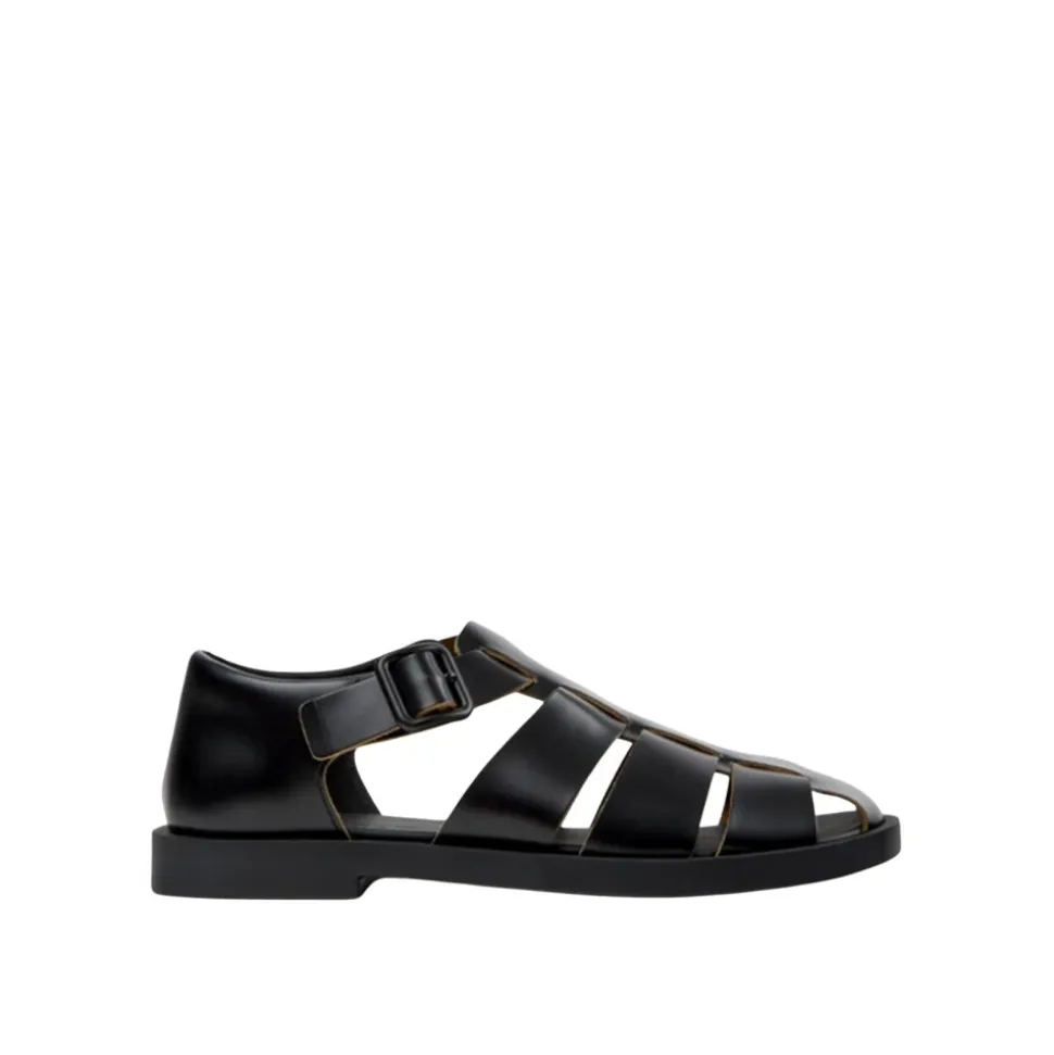 Sandales de pêcheur noires style décontracté