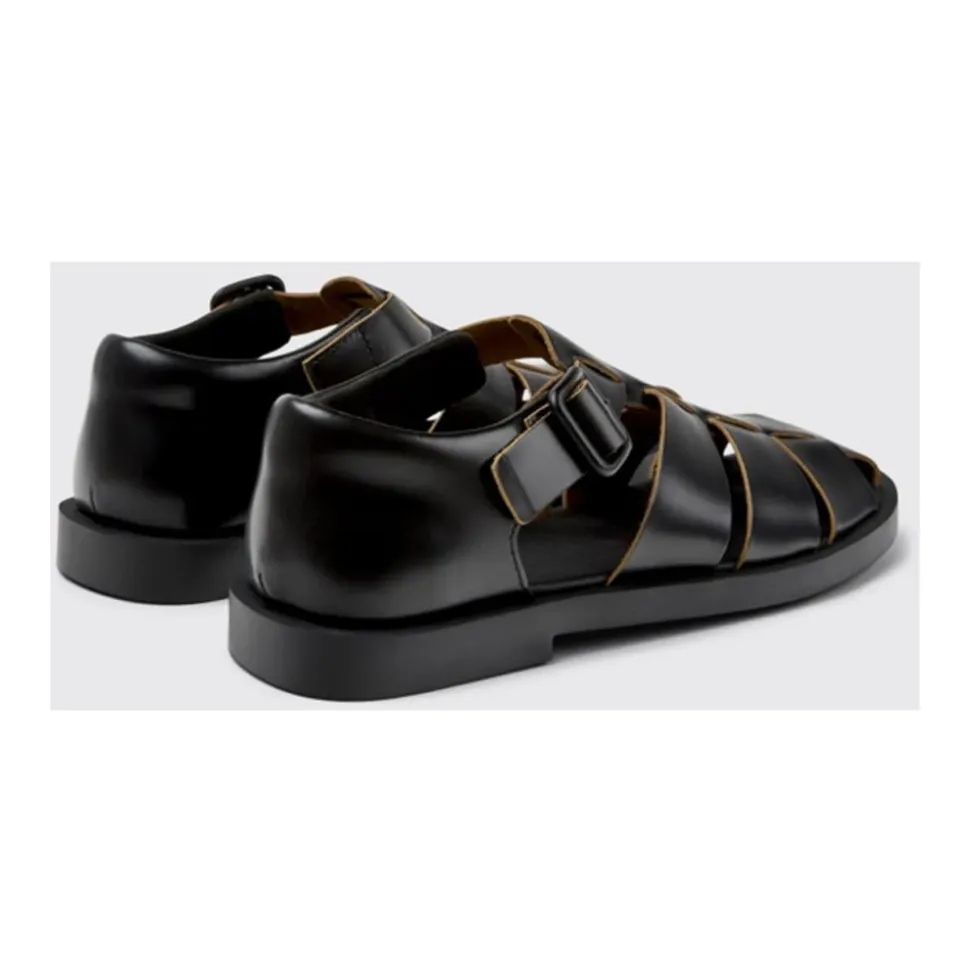 Sandales de pêcheur noires style décontracté
