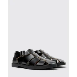 Sandales de pêcheur noires style décontracté