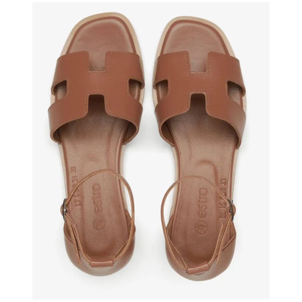 Sandales en cuir