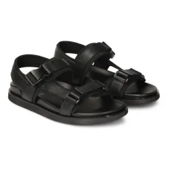 Sandales en cuir pour hommes avec brides réglables