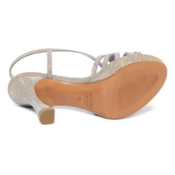 Sandales Lurex Or/Argent Nuit Beige