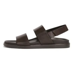 Sandales pour hommes en cuir marron