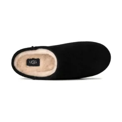 Sandales Slip-On en daim noir imperméables