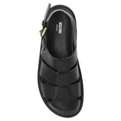 Sandales Sportives en Cuir de Veau Brossé