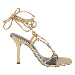 Sandales à talons en cuir