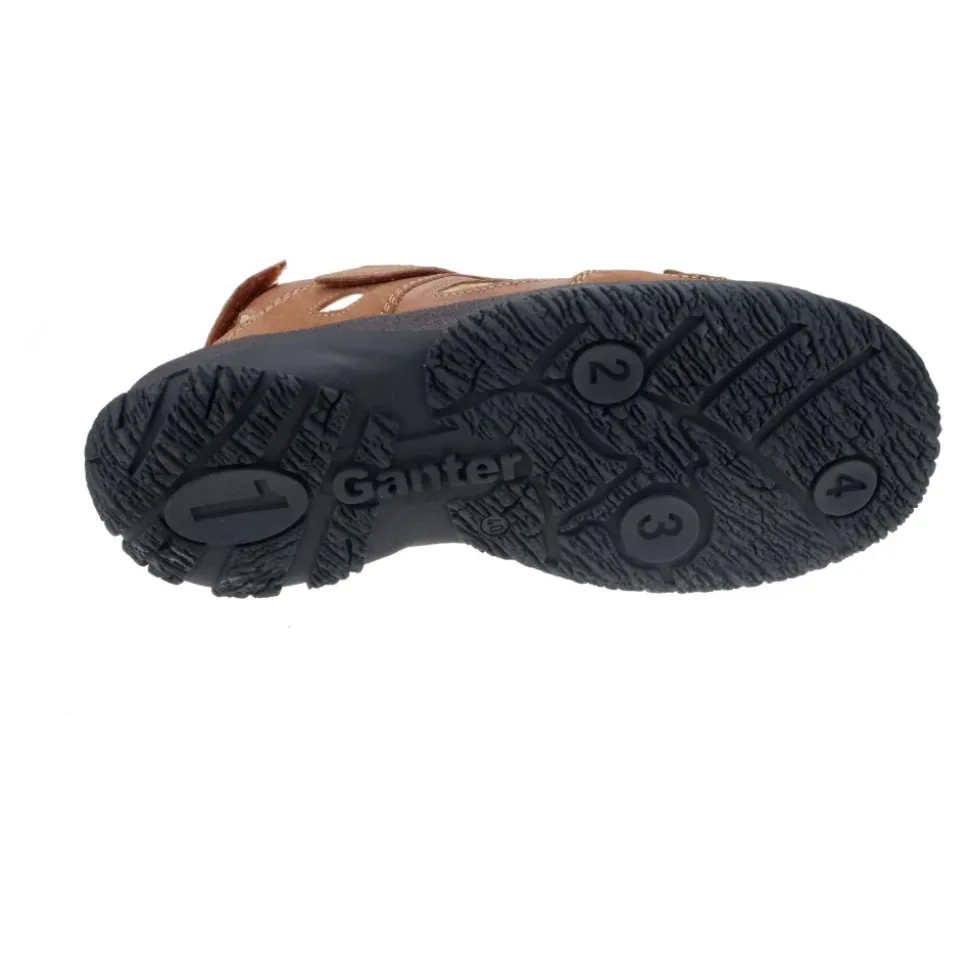 Sandalette homme marron avec semelle amovible
