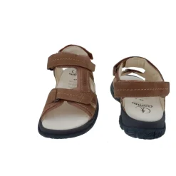 Sandalette homme marron avec semelle amovible