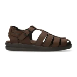 Sandalette homme marron foncé