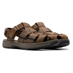 Sandalette homme marron - version large