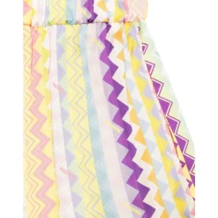 Shorts en viscose zig zag
