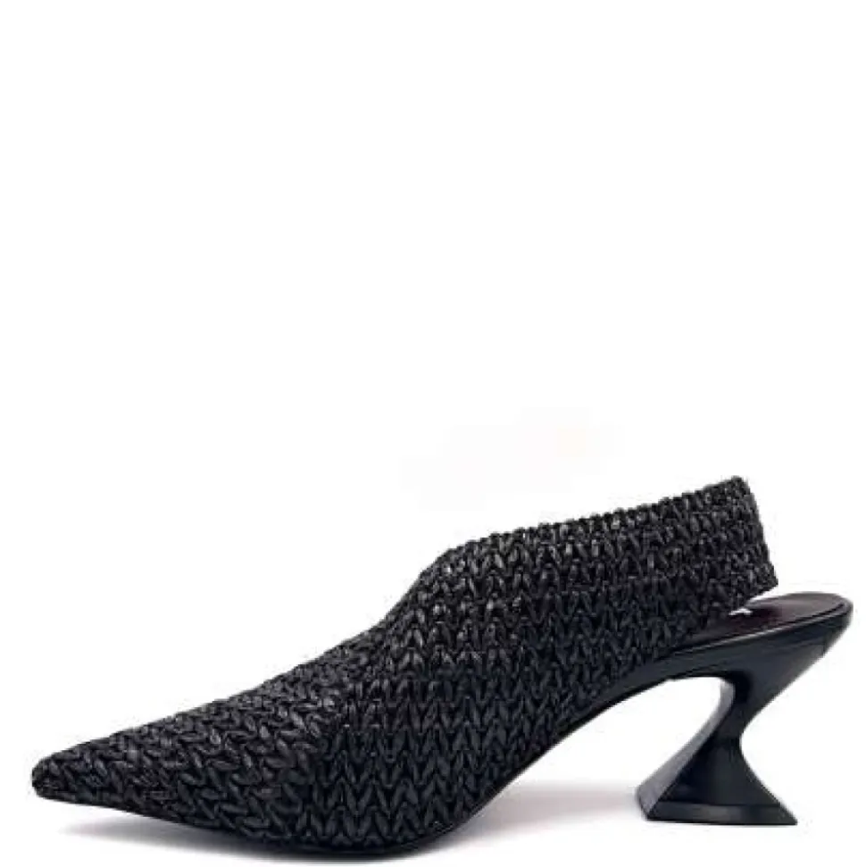 Slingback en raphia