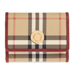 Small Check Folding Wallet