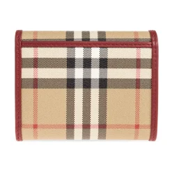 Small Check Folding Wallet